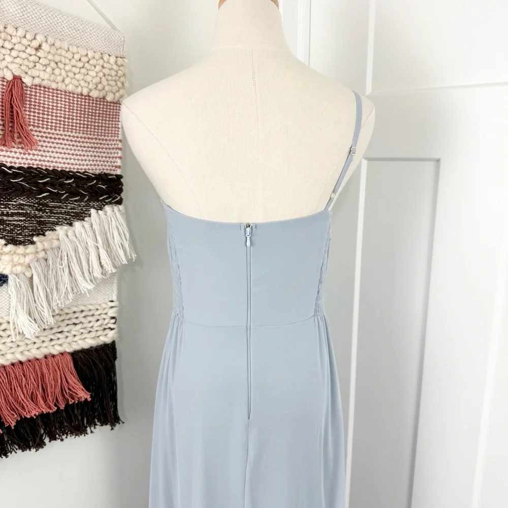 Show Me Your Mumu One-Shoulder Maxi Dress in Light Blue - Picture 6 of 10